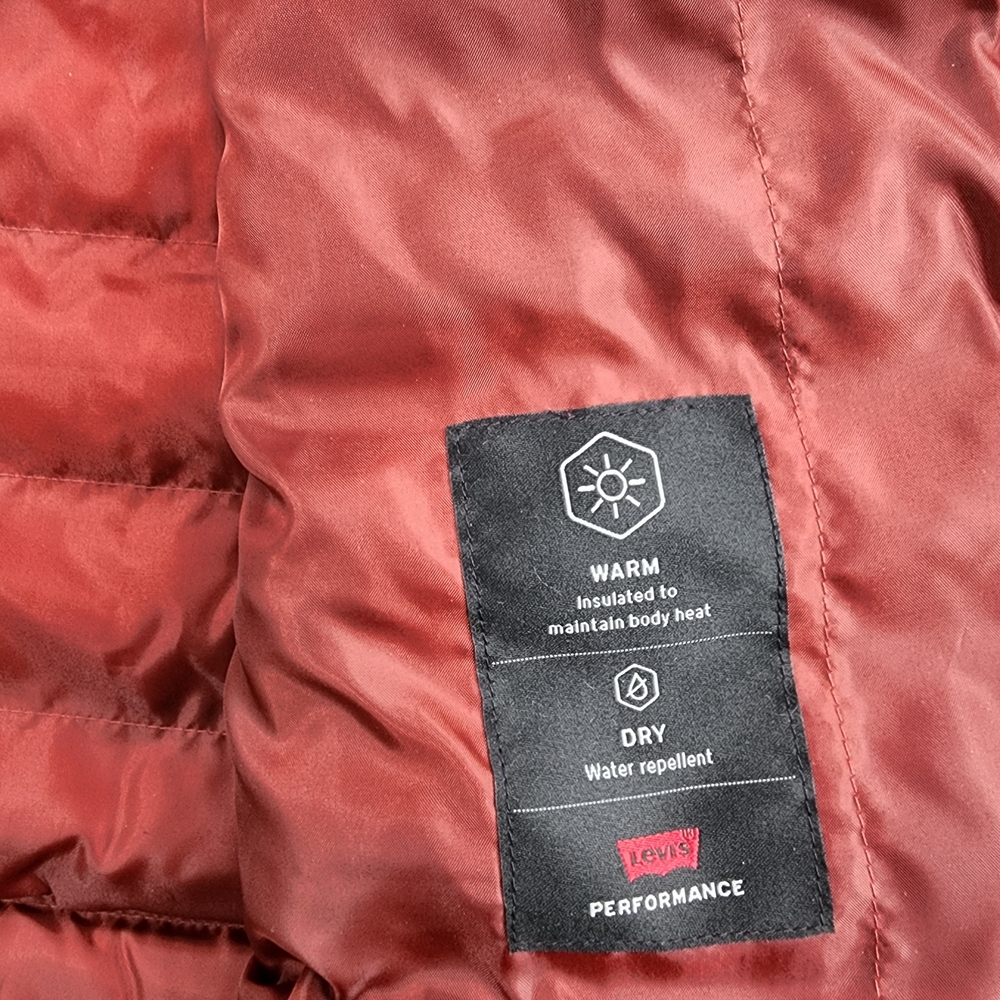 Levi’s Brick Red Down Packable Insulated Puffer J… - image 5